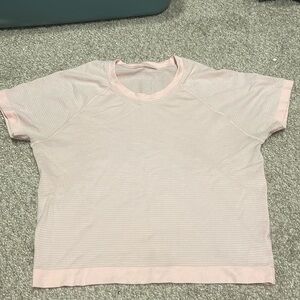 lululemon athletica Light Pink Short Sleeve Top